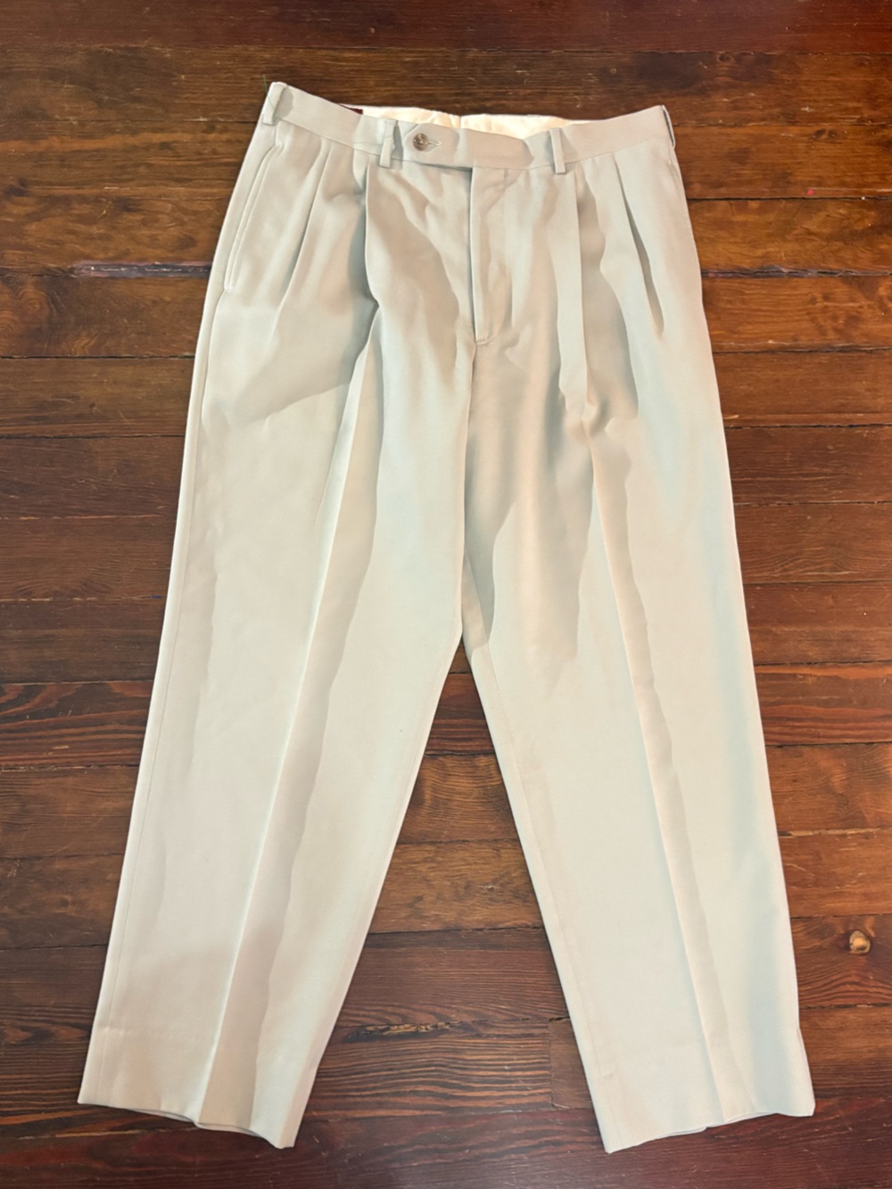 Corbin for Nordstrom cream vintage union made trouser pants size 33